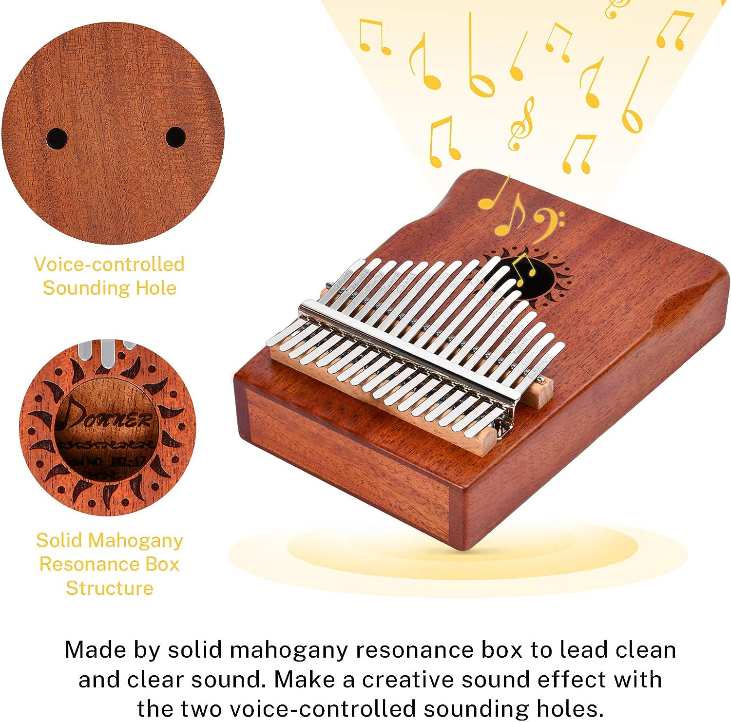 Portable Finger Piano Mbira Sanza