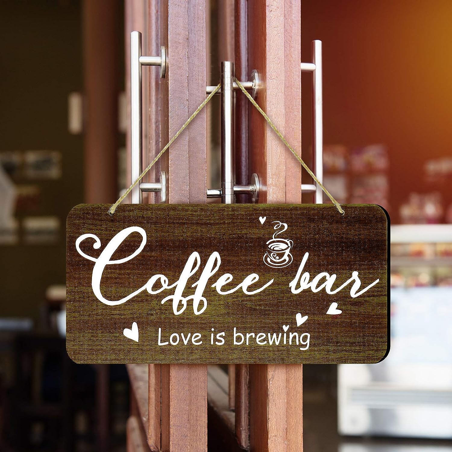 Rustic Wood Coffee Sign