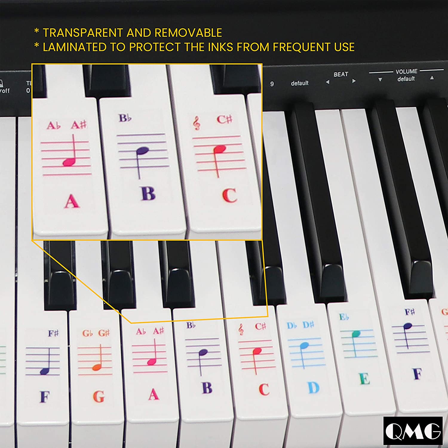Color Piano Stickers
