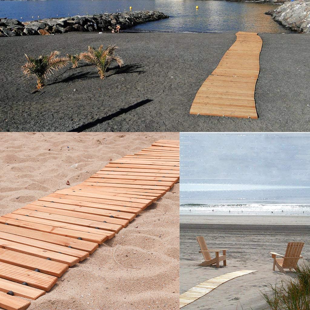Wooden Garden Pathway Weather-Resistant