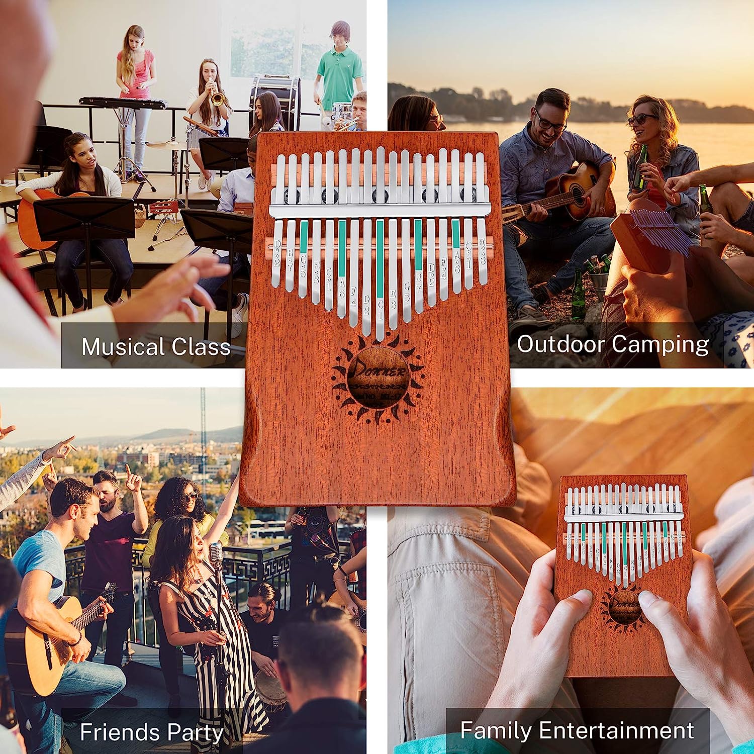 Portable Finger Piano Mbira Sanza