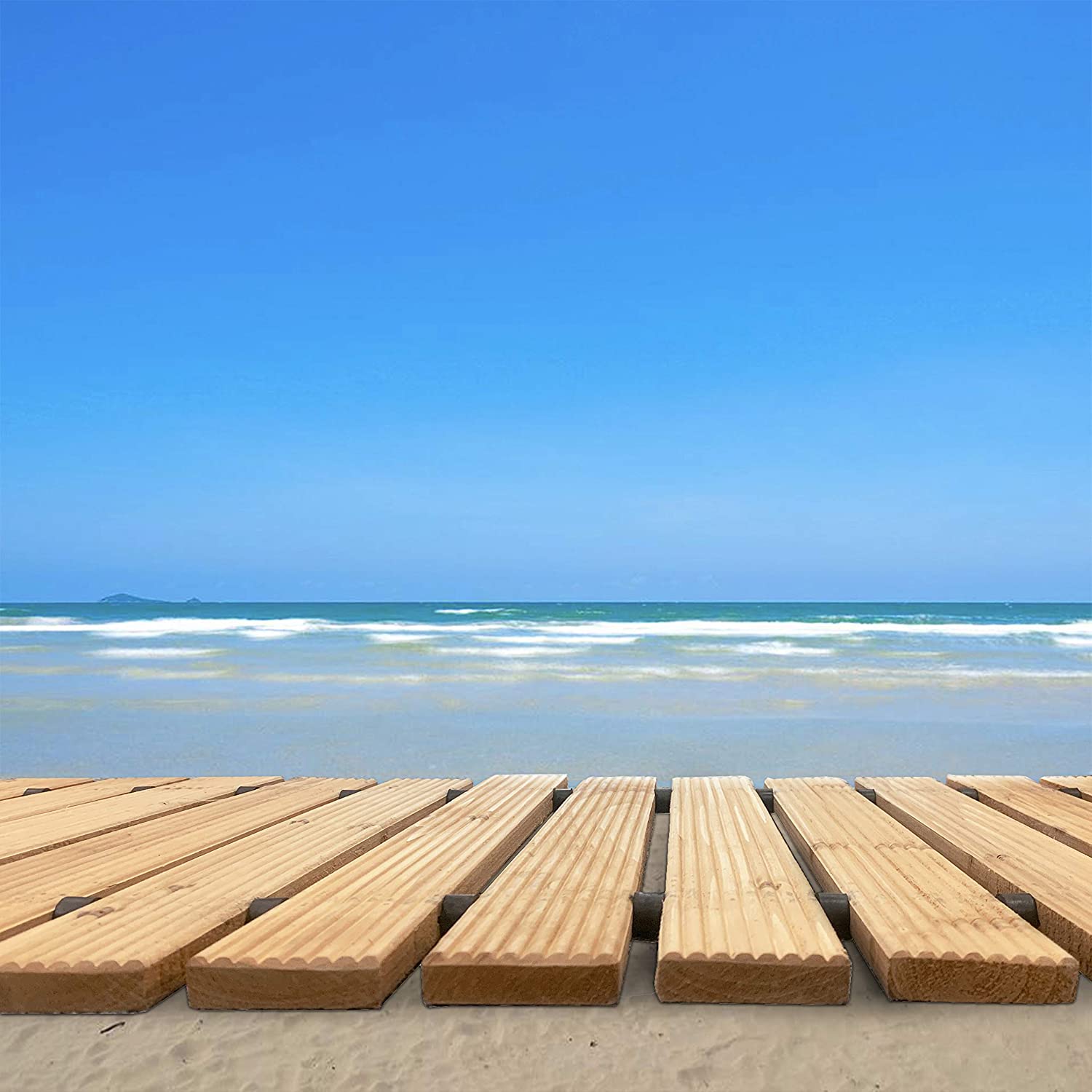 Wooden Garden Pathway Weather-Resistant