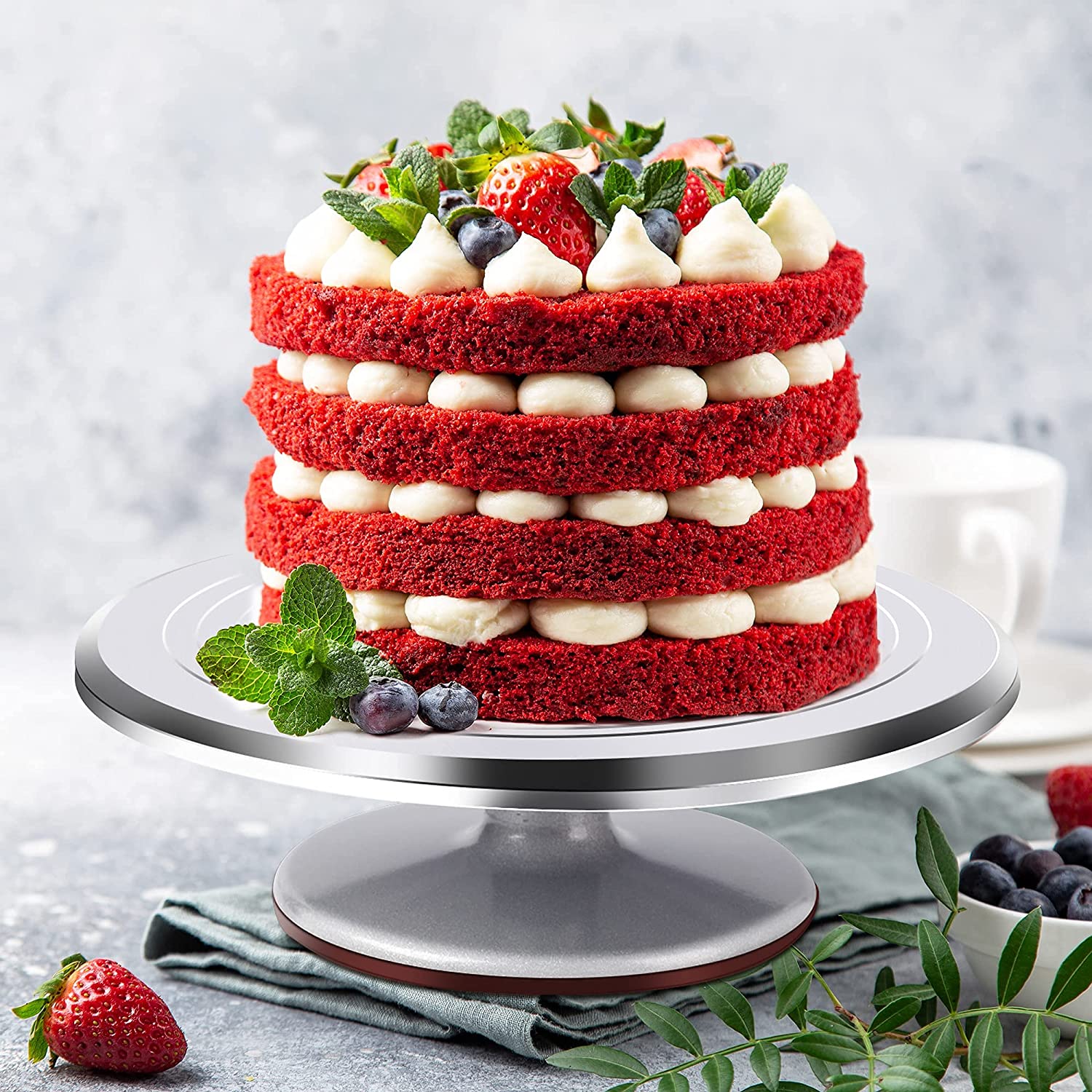 Turntable Cake Decorating Kit Supplies