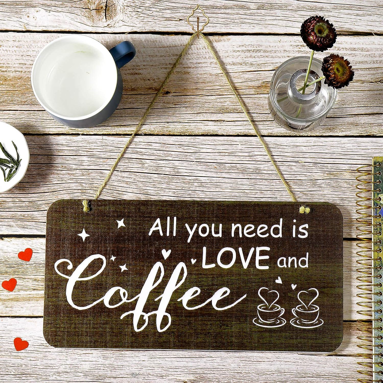 Rustic Wood Coffee Sign