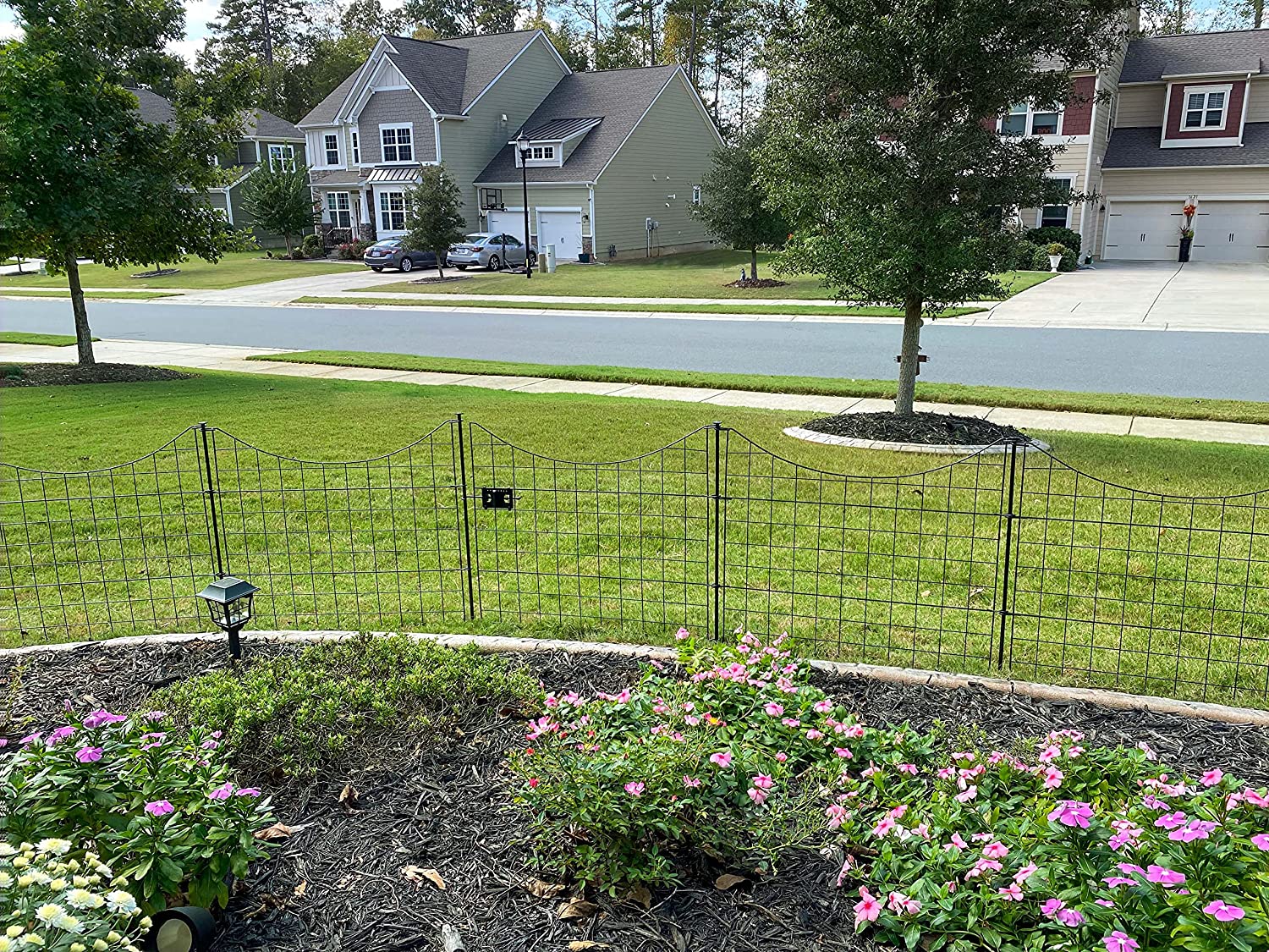 Black Metal Garden Fence Bundle