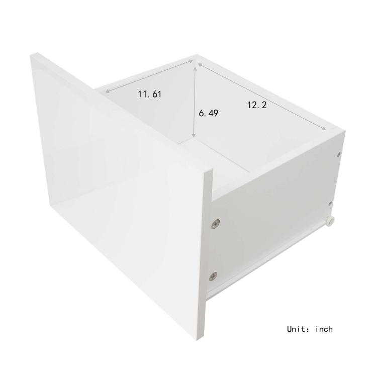 A Simpleness Creative Furniture High-Gloss TV Cabinet with LED Lights, Size: 47.24x15.75x15.75 inch(White) with blue led lights.
