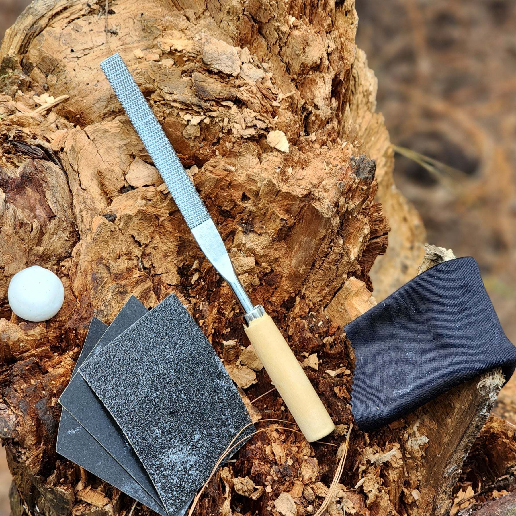 A Elephant Soapstone Carving Kit: Safe and Fun DIY Craft for Kids and Adults with an elephant and a man.