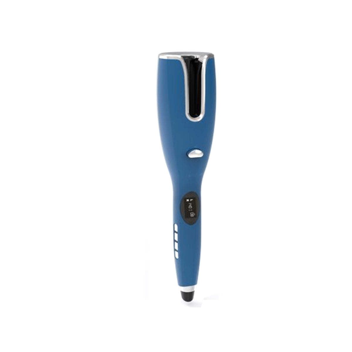 A photo of a woman with the Go Curly USB Charged Automatic Hair Curler.