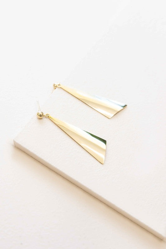 Modern Art Earrings displayed on a white surface.