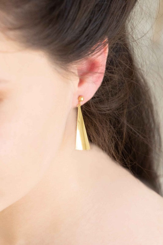 Modern Art Earrings displayed on a white surface.