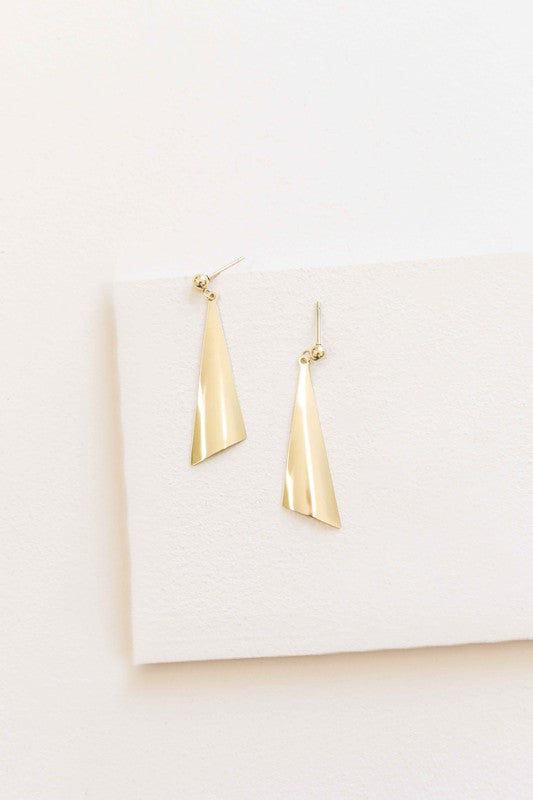 Modern Art Earrings displayed on a white surface.