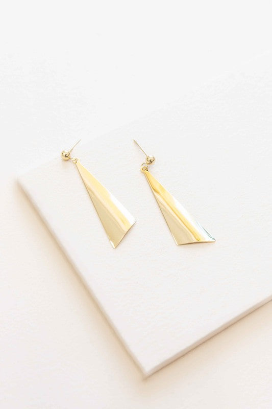 Modern Art Earrings displayed on a white surface.
