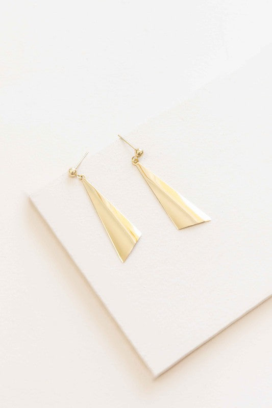 Modern Art Earrings displayed on a white surface.