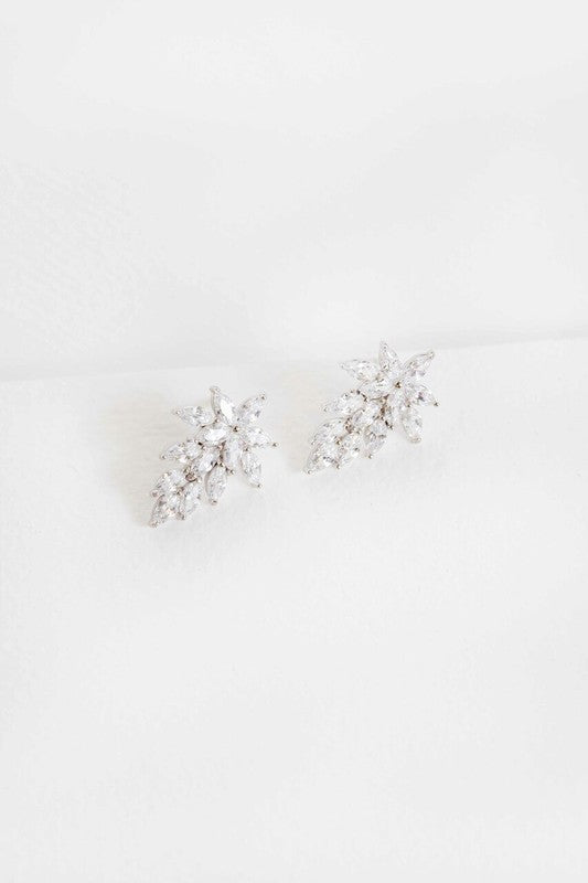 A pair of Stone Fall Earrings displayed on a white background.