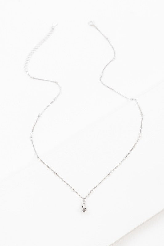 A Droplet Necklace displayed against a white background.