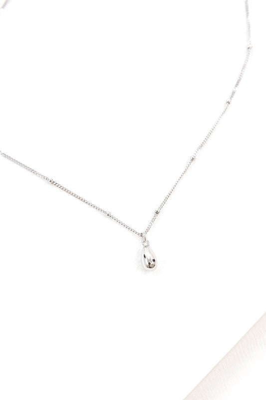 A Droplet Necklace displayed against a white background.