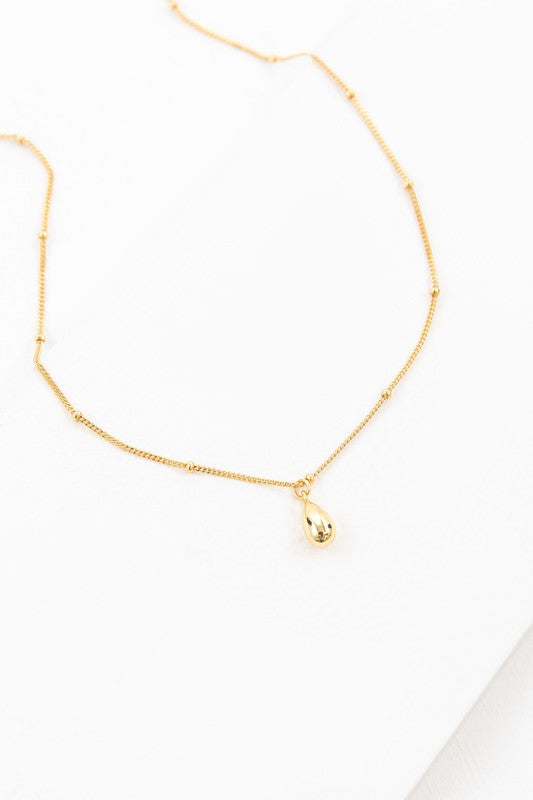 A Droplet Necklace displayed against a white background.