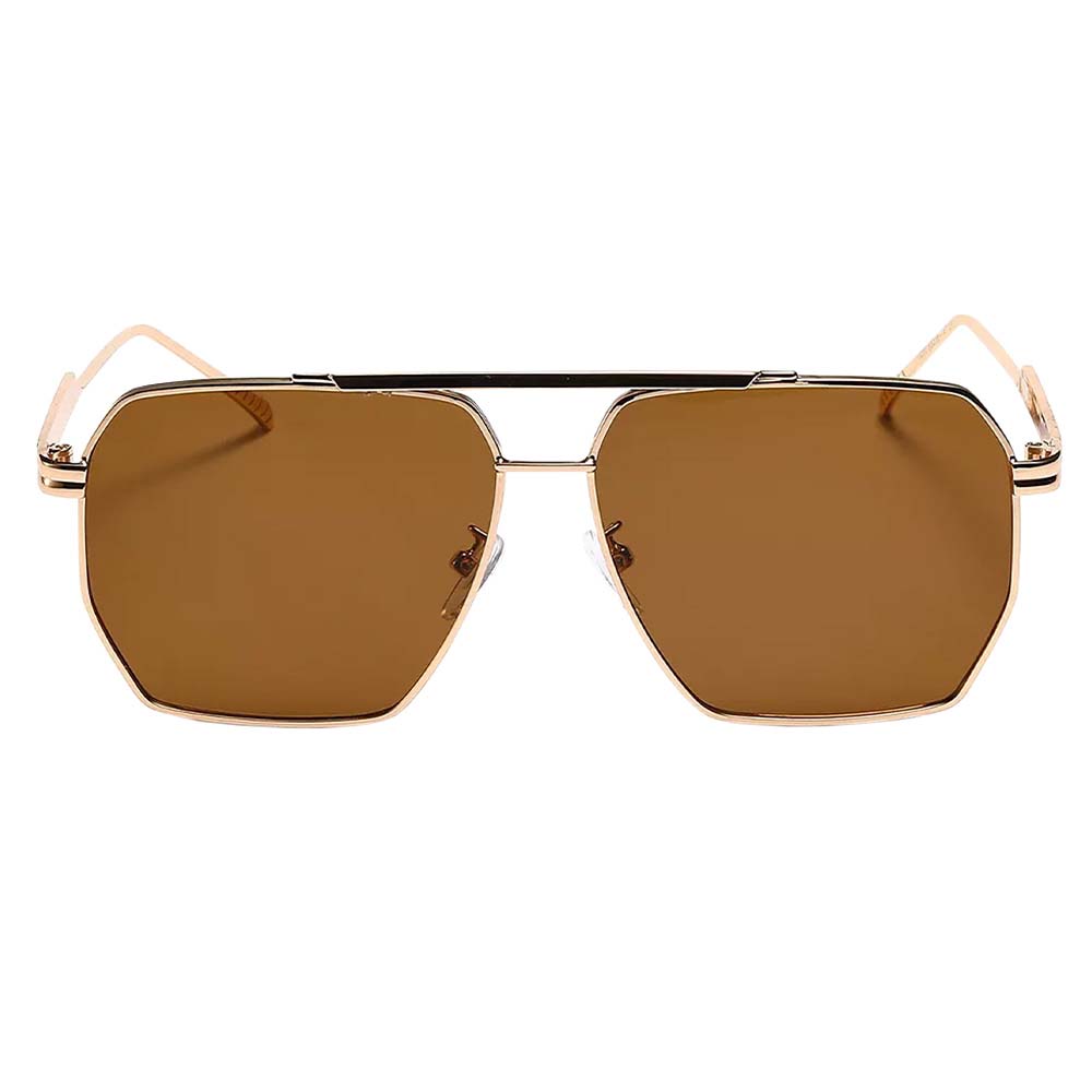 A pair of Goldie sunglasses with brown lenses.