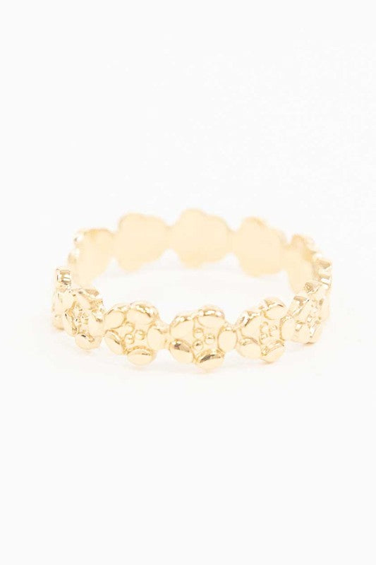Blossom Adjustable Ring displayed on a white background.