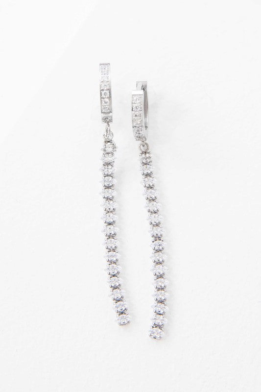 A pair of Acclaim Hoop Earrings against a white background.