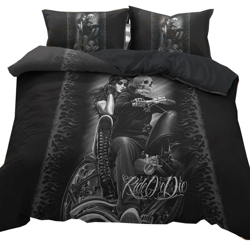 3D Printed Halloween Design Bedding Set Duvet Cover and Pillowcase_0