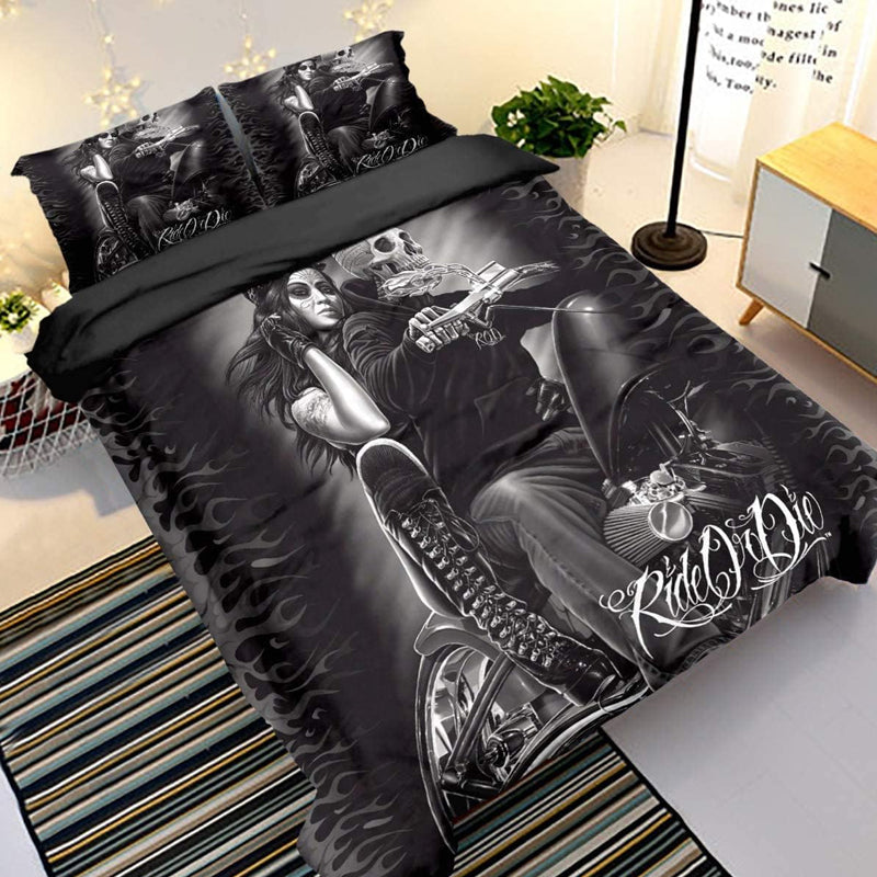 3D Printed Halloween Design Bedding Set Duvet Cover and Pillowcase_9