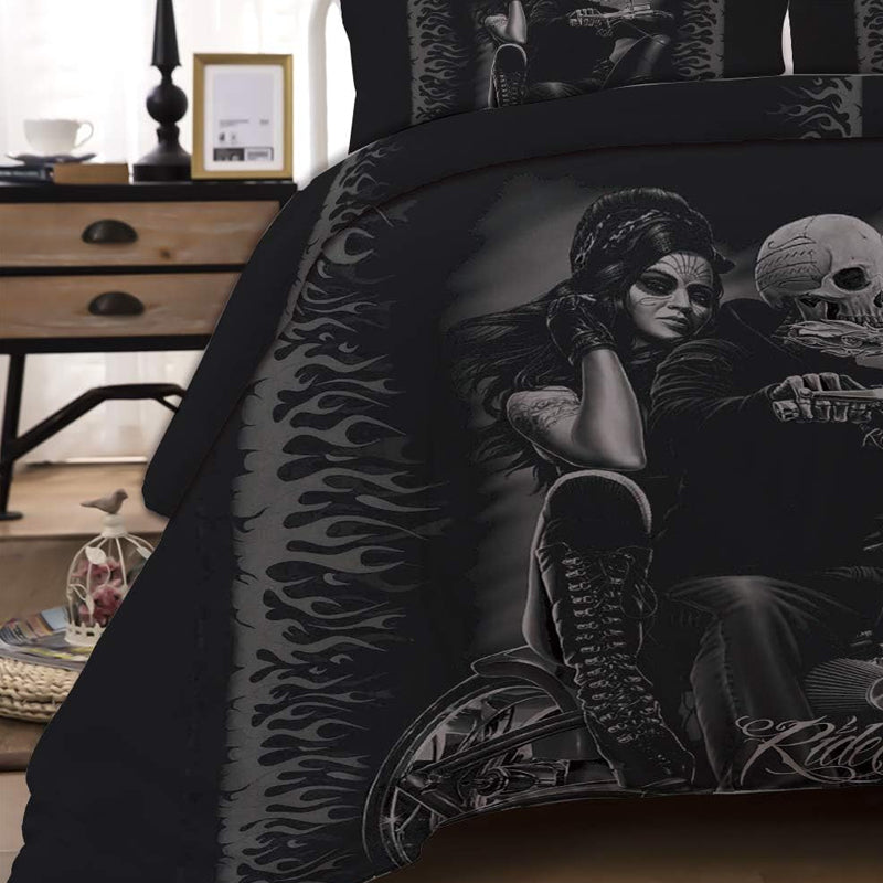 3D Printed Halloween Design Bedding Set Duvet Cover and Pillowcase_2
