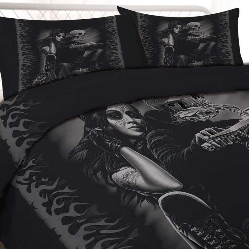 3D Printed Halloween Design Bedding Set Duvet Cover and Pillowcase_3