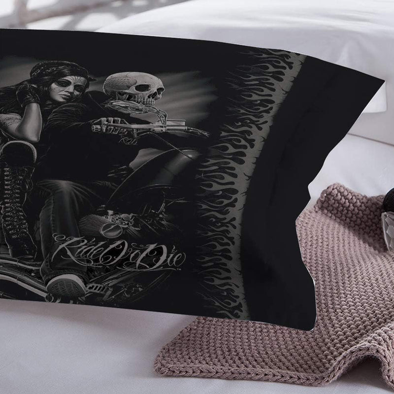 3D Printed Halloween Design Bedding Set Duvet Cover and Pillowcase_5