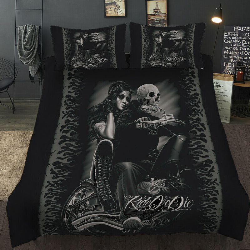 3D Printed Halloween Design Bedding Set Duvet Cover and Pillowcase_6