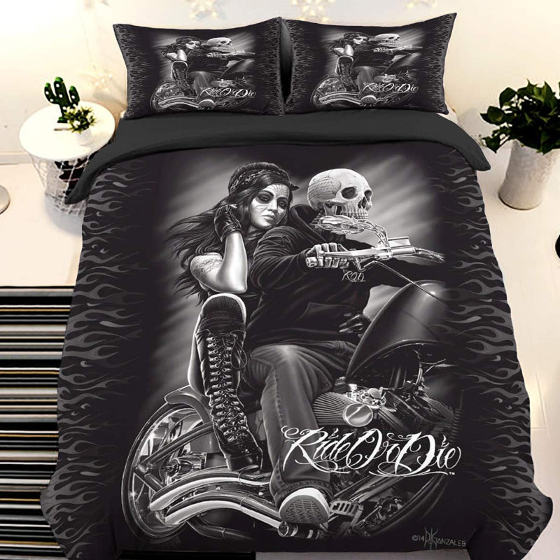 3D Printed Halloween Design Bedding Set Duvet Cover and Pillowcase_8