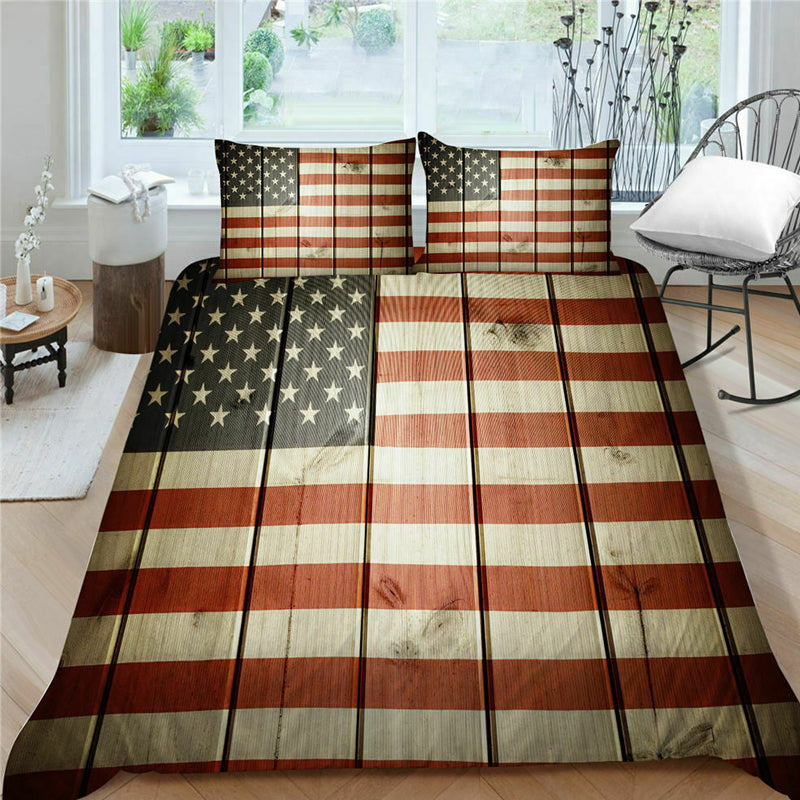 3D Printed Country Flag Design Bedding Duvet Cover and Pillowcase_3