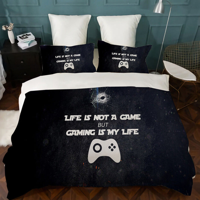 3D Printed Gamepad Design Bedding Set Duvet Cover and Pillowcases_5