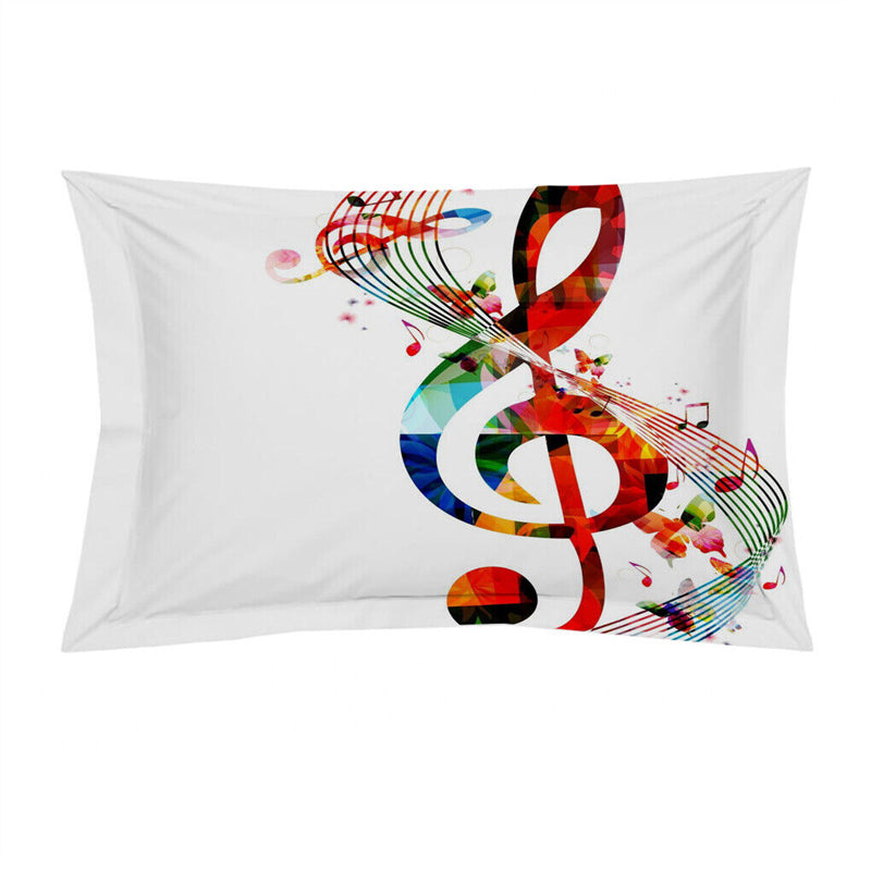 3D Printed Musical Note Design Bedding Set Duvet Cover and Pillowcases_7