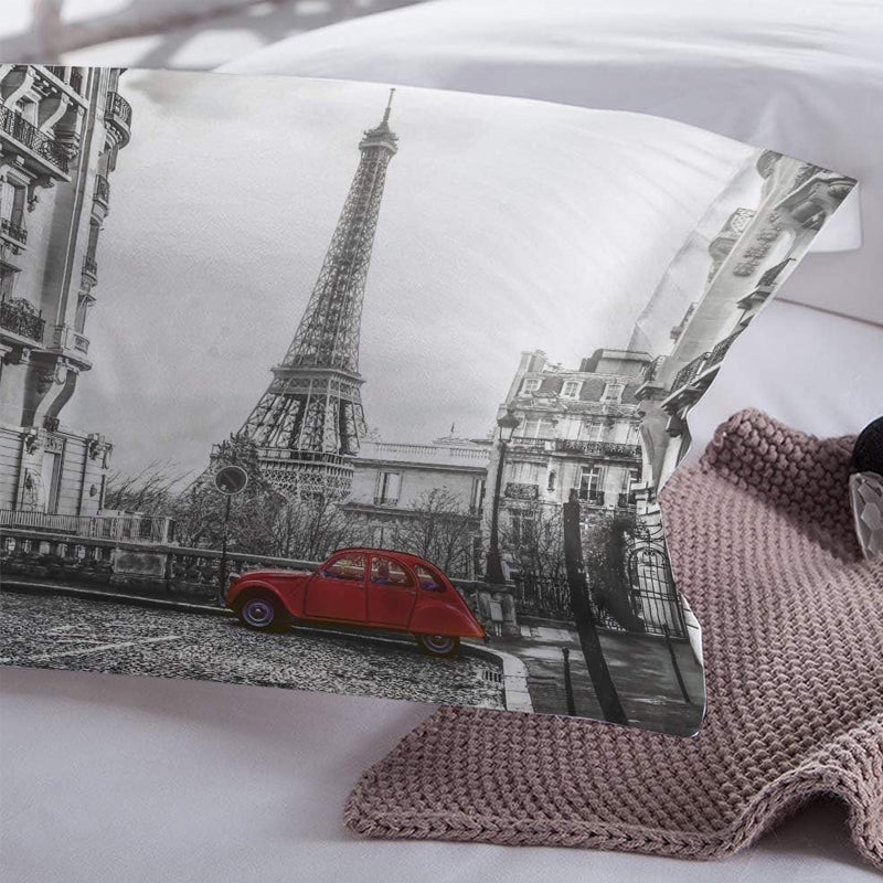 3D Printed Paris City Design Bedding Set Duvet Cover and Pillowcases_2