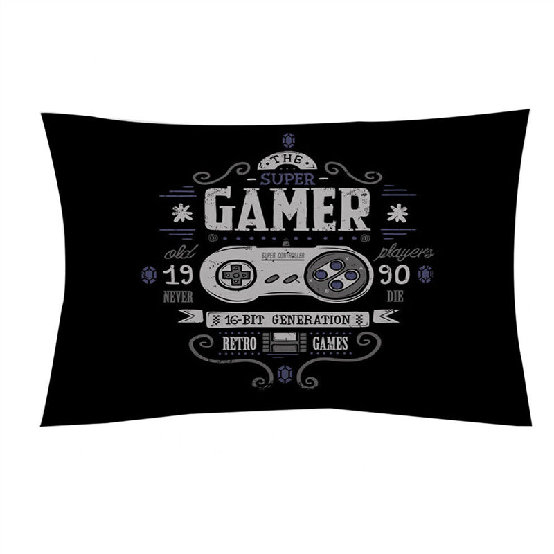 3D Printed Gamer Design Bedding Set Duvet Cover and Pillowcases_2