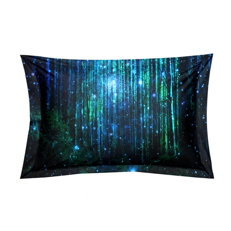 3D Printed Green Forest Bedding Set Duvet Cover and Pillowcases_5