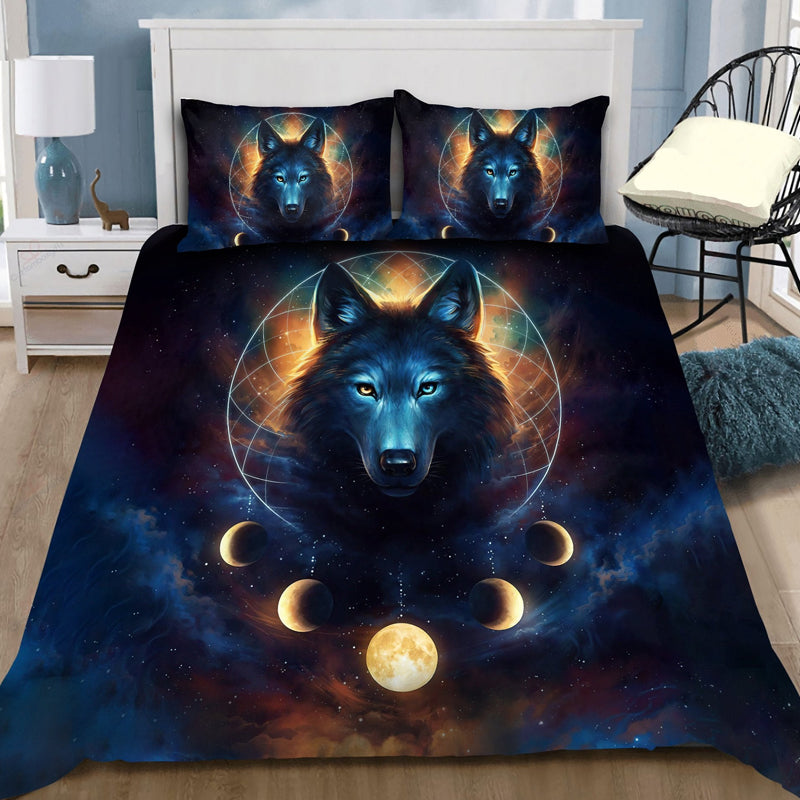 3D Printed Bear and Moon Design Bedding Set Duvet Cover and Pillowcases_6
