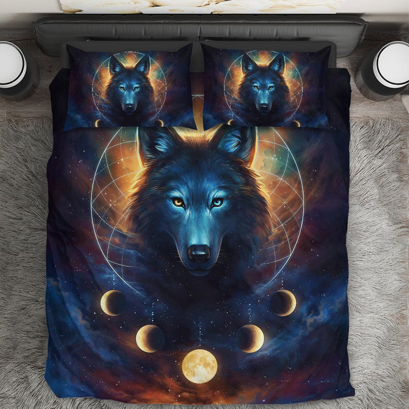3D Printed Bear and Moon Design Bedding Set Duvet Cover and Pillowcases_7