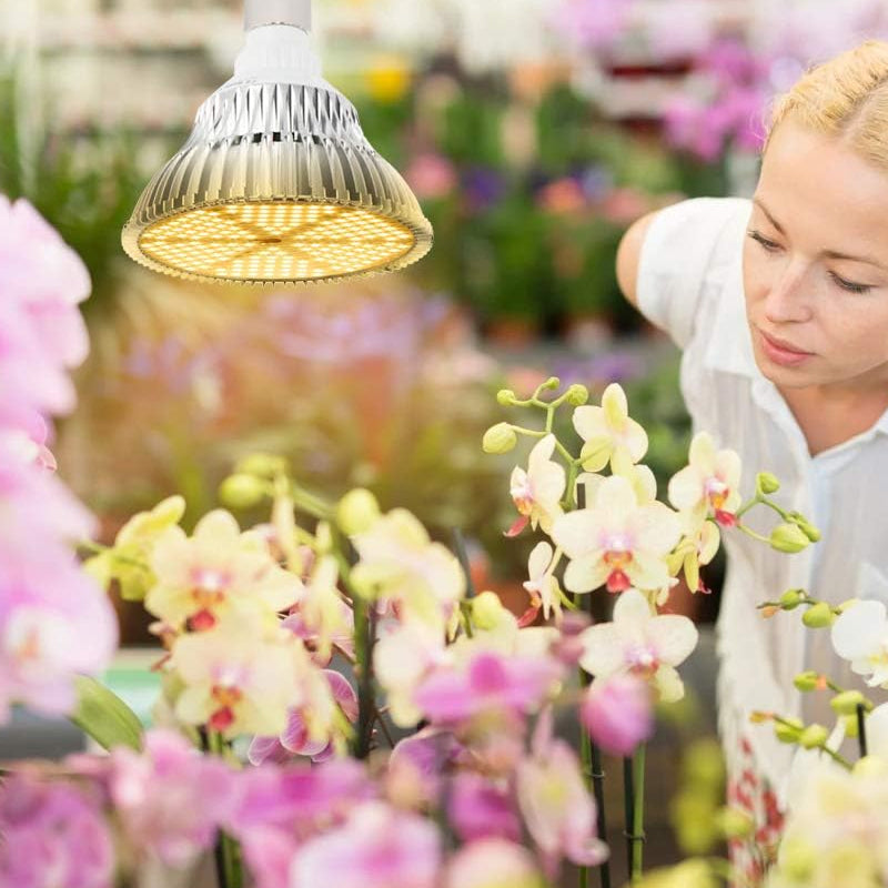 120W E27 Warm Full Spectrum LED Grow Light Bulb for Indoor Plant System_9