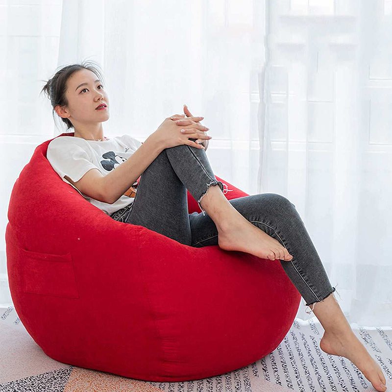 Indoor Lazy Lounge Chair Non-Filled Puff Sofa Chair Washable Cover_9