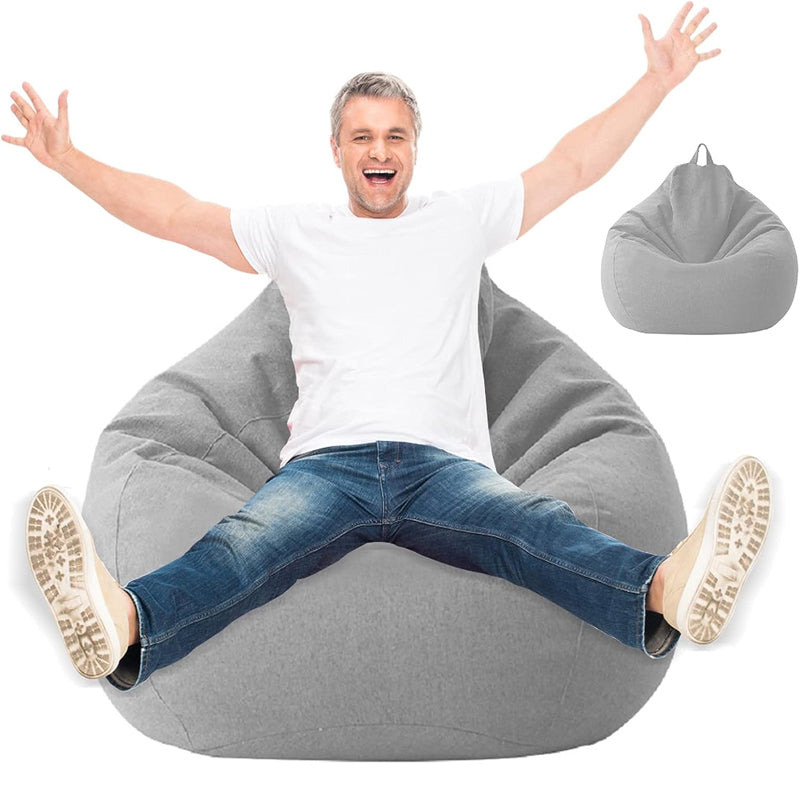 Indoor Lazy Lounge Chair Non-Filled Puff Sofa Chair Washable Cover_3