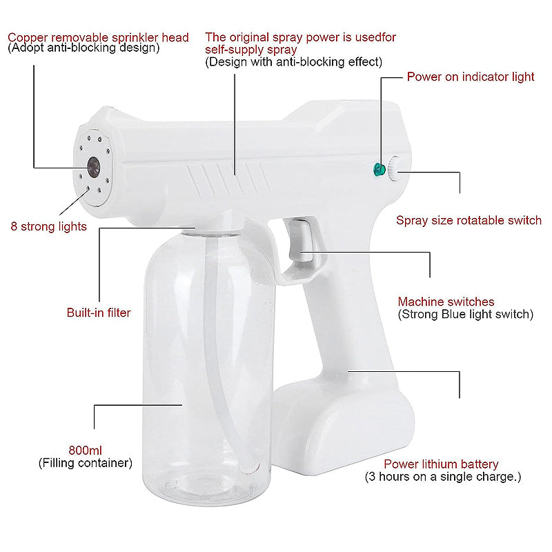800ML Portable Blue Light Nano Steam Spray Gun Sprayer Machine Large Capacity_15