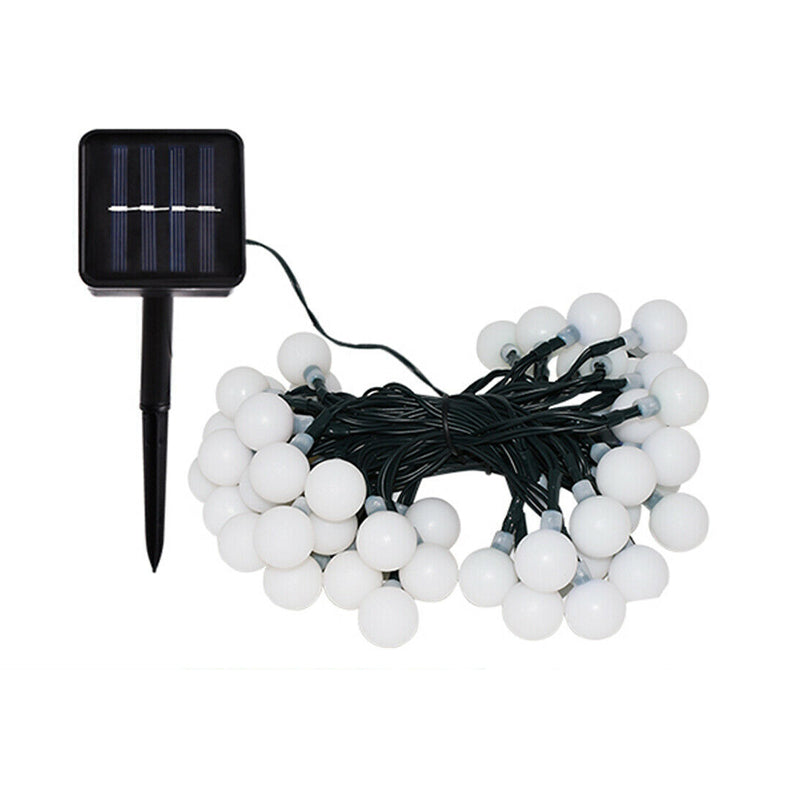 30 LED Multi-Color String Ball Lights Outdoor Decor- Solar Powered_0