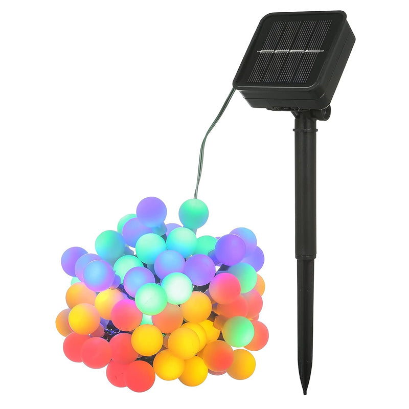 30 LED Multi-Color String Ball Lights Outdoor Decor- Solar Powered_1