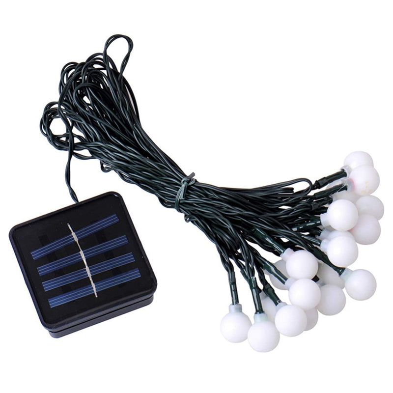 30 LED Multi-Color String Ball Lights Outdoor Decor- Solar Powered_4