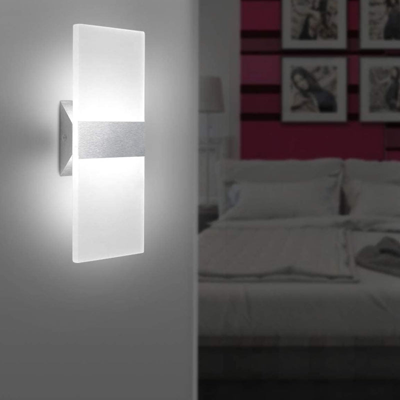 Modern LED Wall Lighting Up Down Cube Bedroom Sconce Lamp Fixture Indoor Outdoor_12