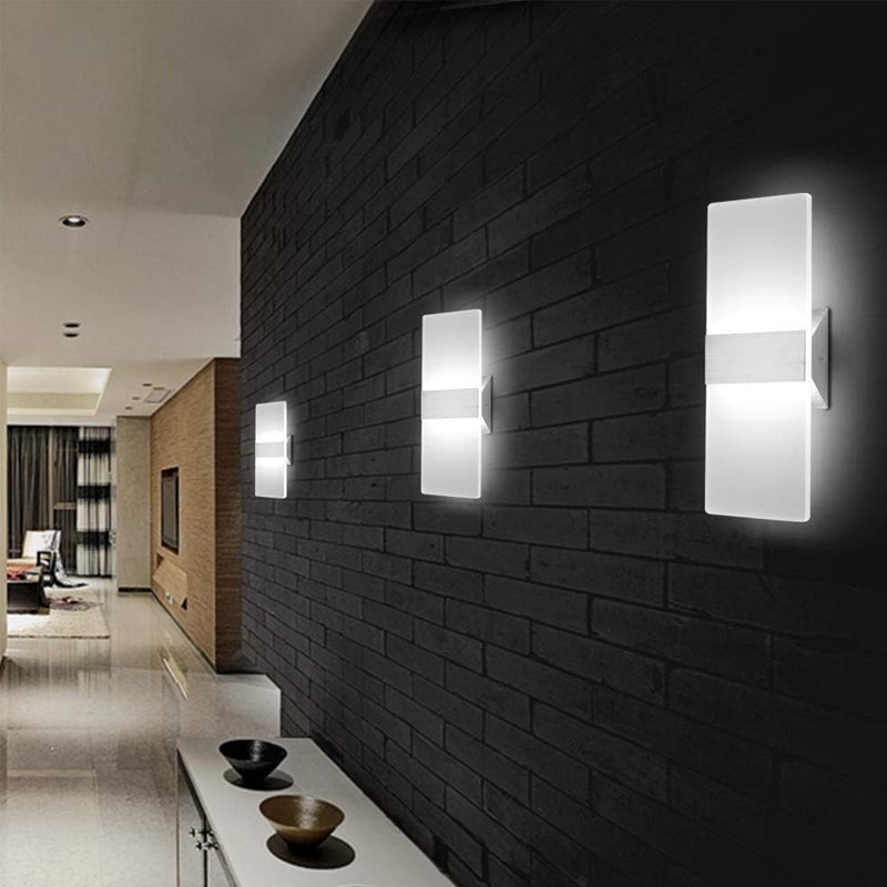 Modern LED Wall Lighting Up Down Cube Bedroom Sconce Lamp Fixture Indoor Outdoor_13