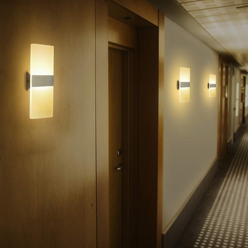 Modern LED Wall Lighting Up Down Cube Bedroom Sconce Lamp Fixture Indoor Outdoor_14