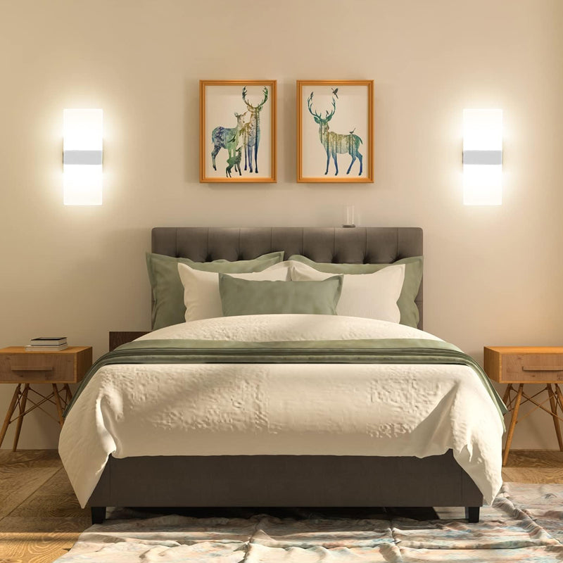 Modern LED Wall Lighting Up Down Cube Bedroom Sconce Lamp Fixture Indoor Outdoor_15